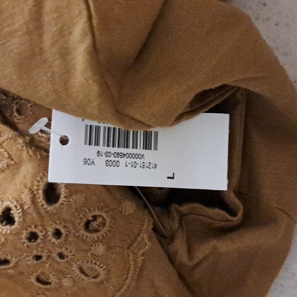 #043 Sz L Old Navy Mustard Blouse - Picture 10 of 11